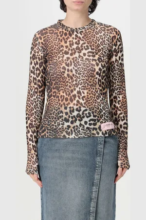 Ganni Top animalier in poliestere riciclato