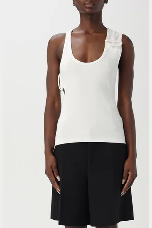 Courrèges Canotta in cotone stretch