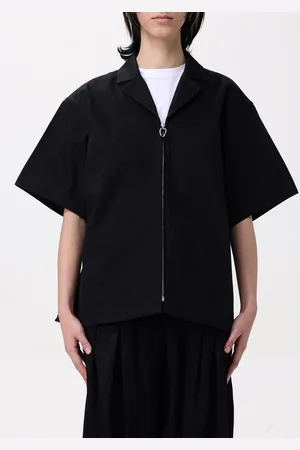 Jil Sander Overshirt in cotone con zip