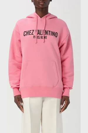 VALENTINO Felpa con cappuccio Chez in cotone con logo