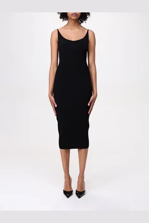 MUGLER Abito midi in viscosa stretch