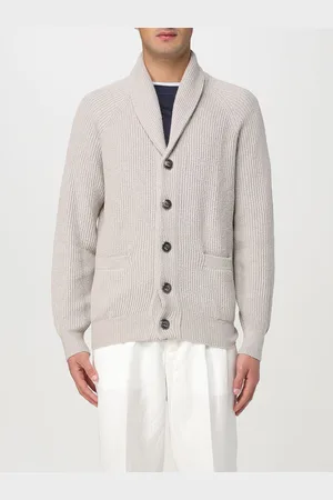 Brunello Cucinelli Cardigan a scialle in maglia di cotone