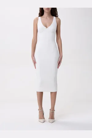 Elisabetta Franchi Abito midi in viscosa stretch