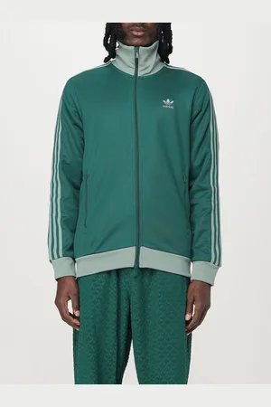 adidas Felpa con zip in misto cotone