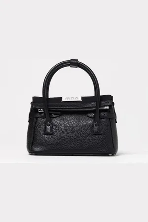 Maison Margiela Borsa 5AC in pelle a grana e canvas