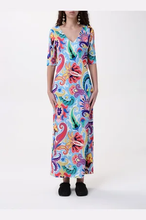 Etro Abito in viscosa stretch con stampa Paisley