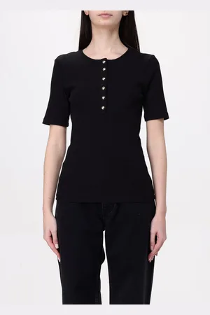 ANINE BING T-shirt Alessia in cotone con bottoni