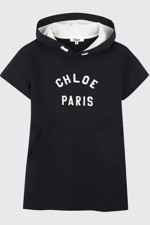 Chloé Abito a felpa in cotone con logo