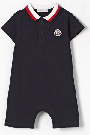Moncler Tuta corta in cotone con logo