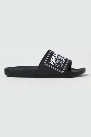 VERSACE Sandali slides con logo