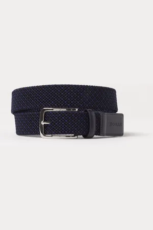 Hogan Cintura in maglia intrecciata e pelle