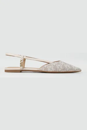 Michael Kors Ballerina Veronica in cotone spalmato con monogram all over
