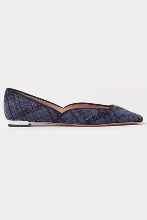 Aquazzura Ballerina Maia in tweed