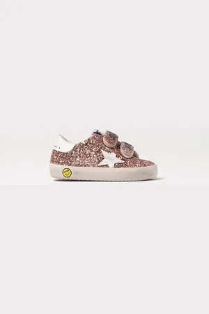 Golden Goose Sneakers Old School in pelle glitter used