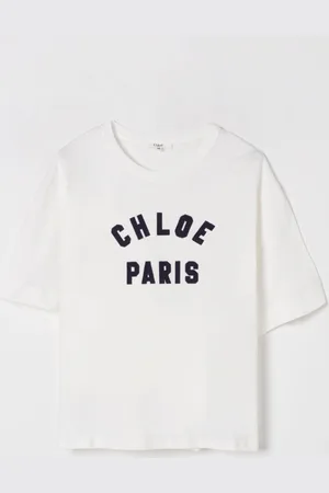 Chloé T-shirt in cotone con logo