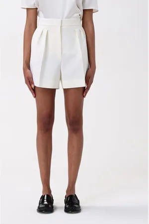 Max Mara Shorts con pince in lana vergine