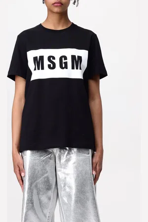 Msgm T-shirt in cotone con stampa logo