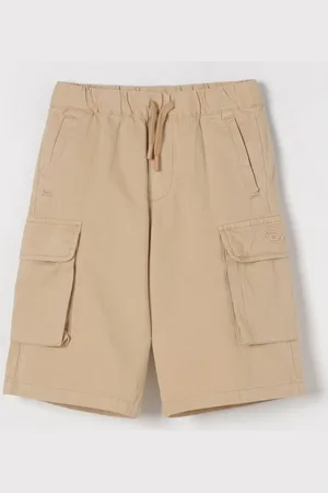 Diesel Pantaloncino con coulisse in gabardine di cotone