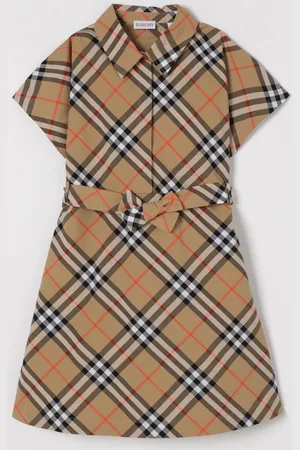 Burberry Abito in cotone chemisier check