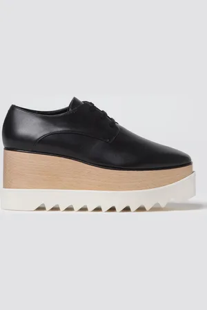 Stella McCartney Derby con zeppa Elyse in pelle sintetica