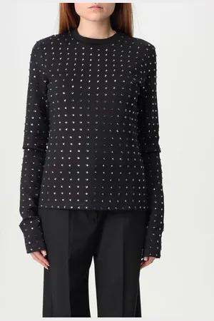 Sportmax T-shirt in jersey con strass