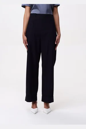 Max Mara Pantalone classico in gabardine di cotone