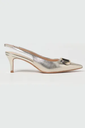 Twin-Set Slingback in pelle laminata