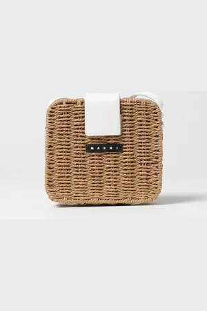 Marni Borsa a tracolla in rafia intrecciata