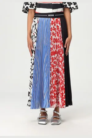 Msgm Gonna in crêpe stampato