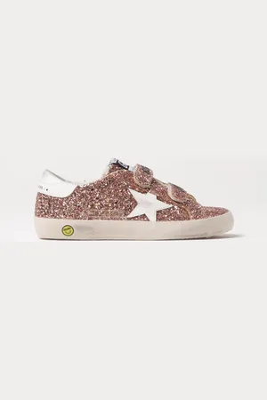 Golden Goose Sneakers Old School in pelle glitter used