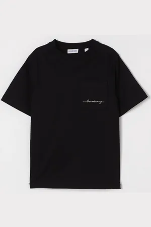 Burberry T-shirt basic in cotone con mini logo