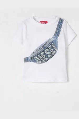 Diesel T-shirt in cotone con stampa marsupio
