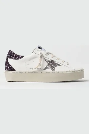 Golden Goose Sneakers Hi Star in pelle used con glitter