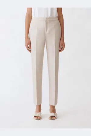 Fabiana Filippi Pantalone classico in cotone e seta