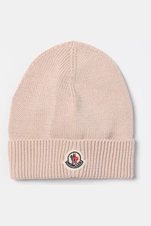 Moncler Cappello in cotone con patch logo