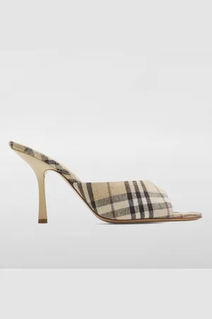 Burberry Mules Vintage Check in lino jacquard