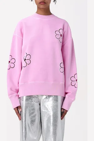 Msgm Felpa a girocollo con fiori