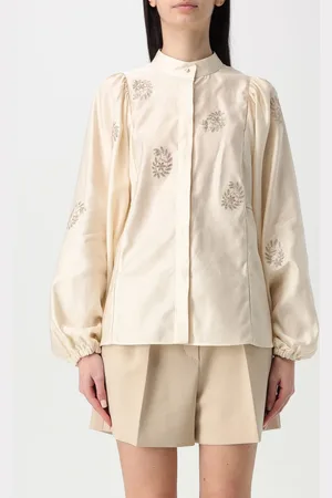 Max Mara Camicia in cotone con ricami
