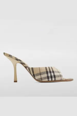 Burberry Mules Vintage Check in lino jacquard