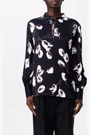 HUGO BOSS Blusa in raso con stampa floreale
