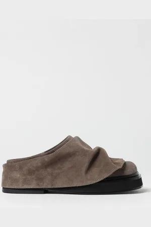 The Attico Sabot Mini Robin in camoscio