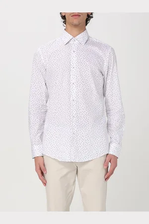 HUGO BOSS Camicia in cotone a pois