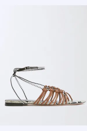 Fabiana Filippi Sandalo in pelle intrecciata