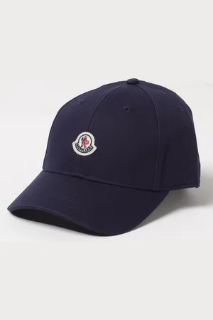 Moncler Cappello in cotone con patch logo