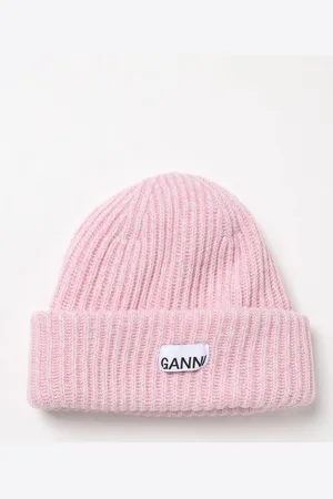 Ganni Cappello in misto lana riciclata a coste