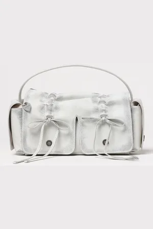 Acne Studios Borsa Multipocket in pelle cracklè invecchiata
