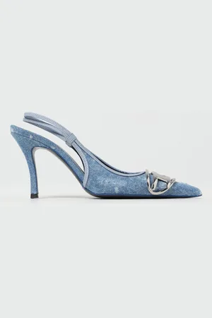 Diesel Slingback D-Venus SB in di cotone candeggiato