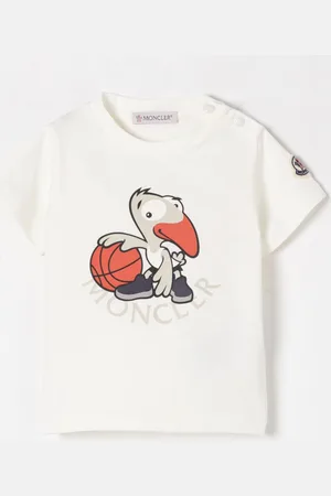 Moncler T-shirt in cotone con stampa grafica