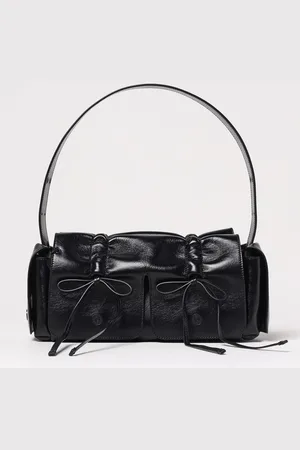 Acne Studios Borsa Multipocket in pelle arricciata con fiocchi