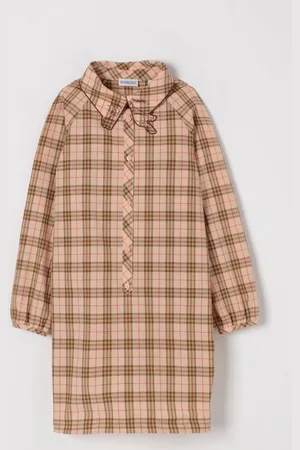 Burberry Abito in cotone chemisier check